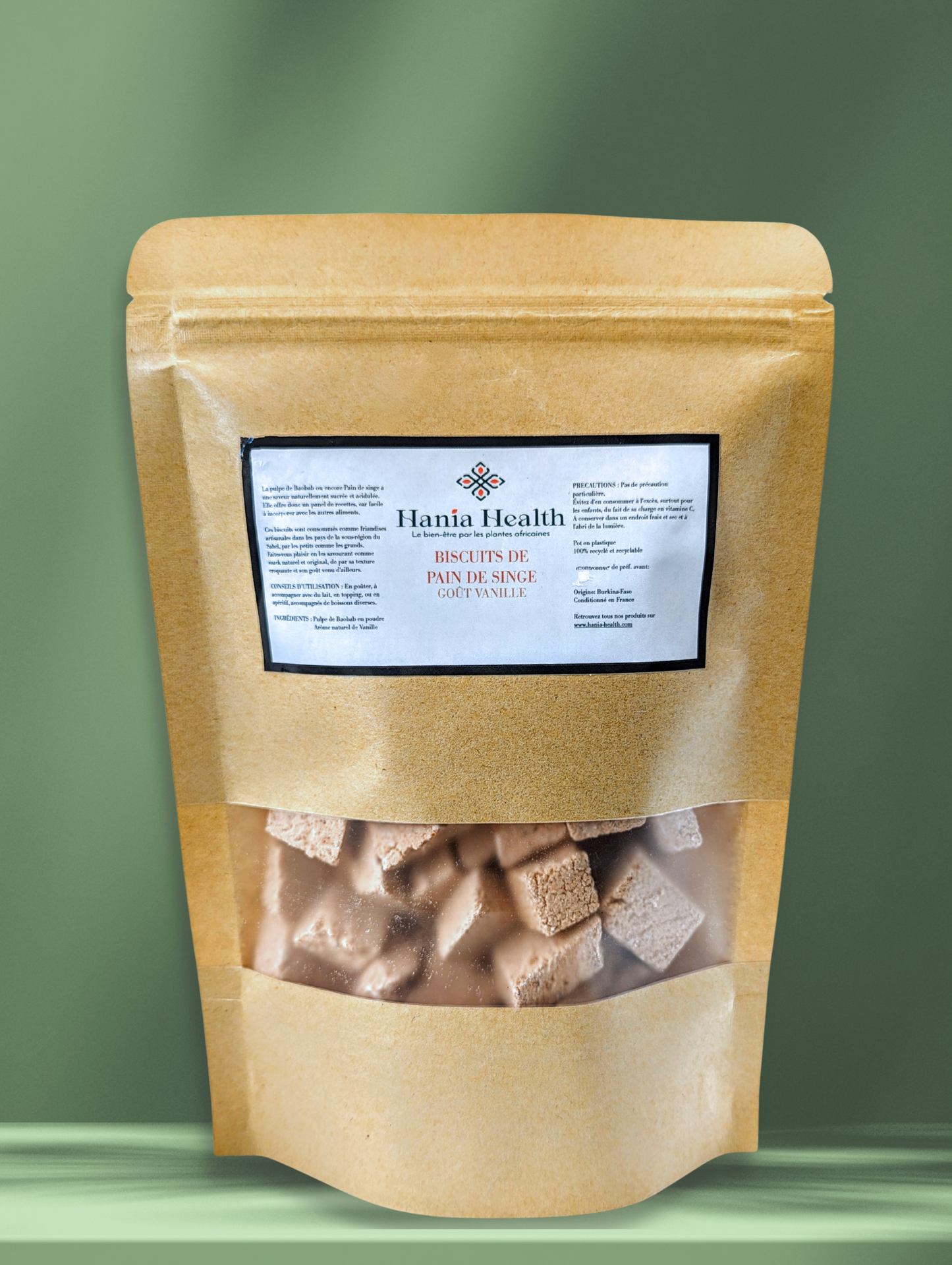 biscuits au fruit du baobab du Burkina-Faso à la vanille pour snack healthy
